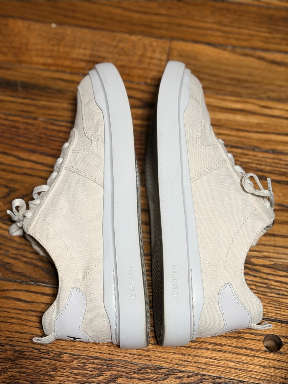 Cole Haan GrandPrø Wellesley Ivory Sneakers Women’s Size 8B W32328 - Picture 5 of 7